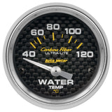 AutoMeter 4737-M Traditional incandescent lighting illuminates around the perimeter of the dial