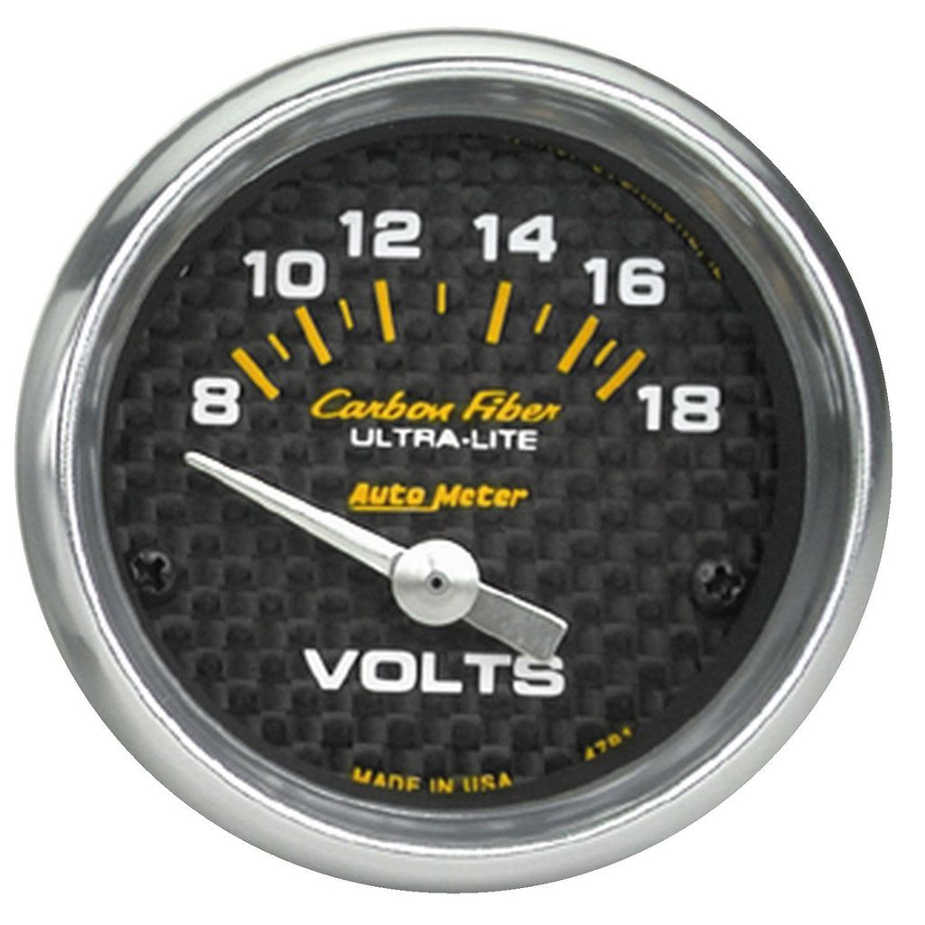 AutoMeter 4791 Traditional incandescent lighting illuminates around the perimeter of the dial