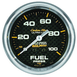 AutoMeter 4812 Traditional incandescent lighting illuminates around the perimeter of the dial