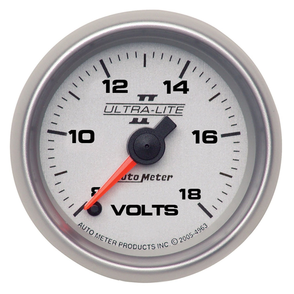 AutoMeter 4991 GAUGE, VOLTMETER, 2 1/16" , 18V, DIGITAL STEPPER MOTOR, ULTRA-LITE II