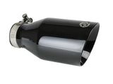 aFe Power 49T25454-B091 MACH Force-Xp 409 Stainless Steel Clamp-on Exhaust Tip Black