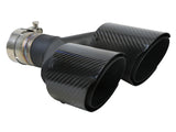 aFe Power 49T25480-C122 Takeda 304 Stainless Steel Clamp-on Exhaust Tip Carbon Fiber