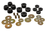 Energy Suspension 54101G Body Cab Mount Set; Black; Performance Polyurethane;