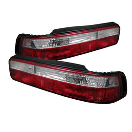 Spyder Auto 5000187 (Spyder) Euro Style Tail Lights - Red Clear