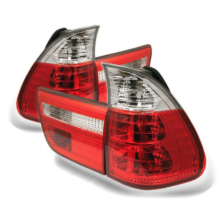 Spyder Auto 5000835 (Spyder) Euro Style Tail Lights - Red Clear