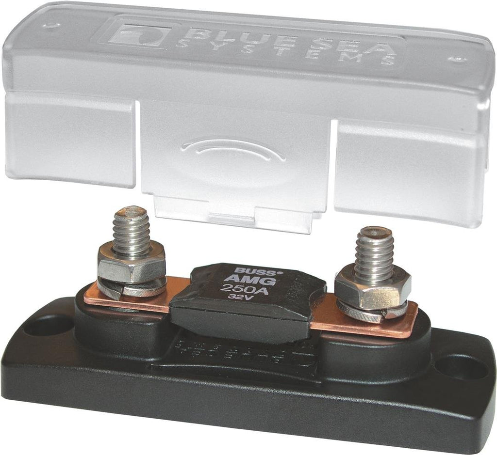 BLUE SEA 5001-BSS FUSE BLOCK MEGA 100 300A W/COVER