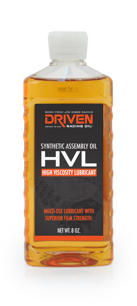 Driven Racing Oil 50050 HVL High Viscosity Lubricant 8 oz Bottle.