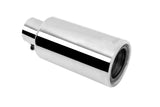 Gibson Performance Exhaust 500659 Stainless Rolled Edge Angle Muffler Quiet Tip; Clamp-On