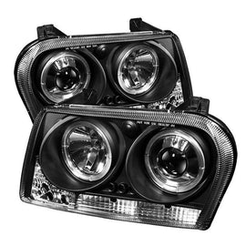 Spyder Auto 5008008 (Spyder Signature) Projector Headlights - LED Halo - Black