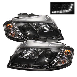 Spyder Auto 5008510 (Spyder Signature) Projector Headlights - DRL - Black