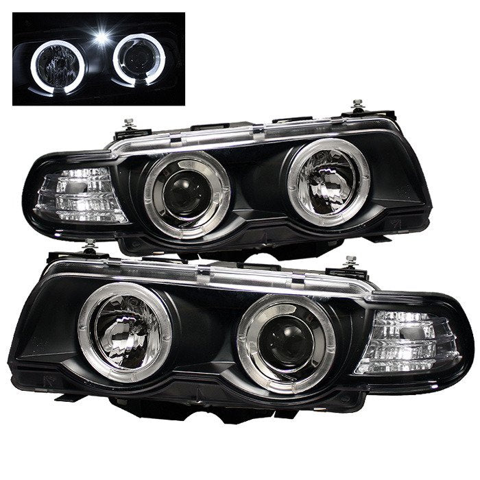 Spyder Auto 5008862 (Spyder Signature) Projector Headlights - LED Halo - Black