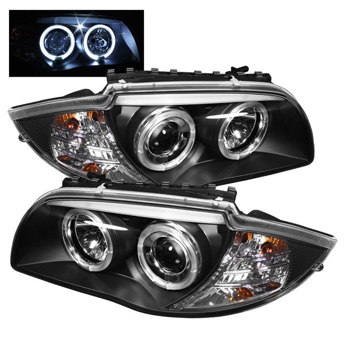 Spyder Auto 5008985 (Spyder Signature) Projector Headlights - LED Halo - Black