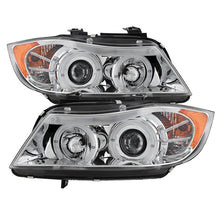 Load image into Gallery viewer, Spyder Auto 5009012 Projector Headlights - LED Halo - Amber Reflector - Eyebrow Bulb - Chrome