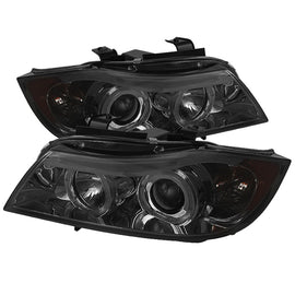 Spyder Auto 5009029 Projector Headlights - LED Halo - Amber Reflector - Eyebrow Bulb - Smoke