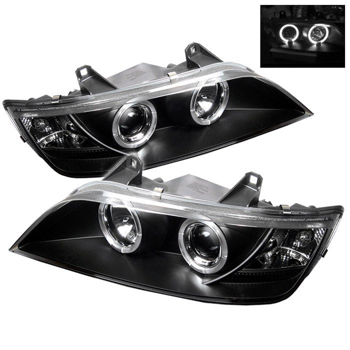 Spyder Auto 5009081 (Spyder Signature) Projector Headlights - LED Halo - Black