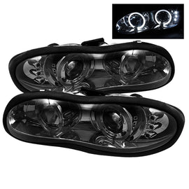 Spyder Auto 5009258 (Spyder Signature) Projector Headlights - LED Halo - Smoke