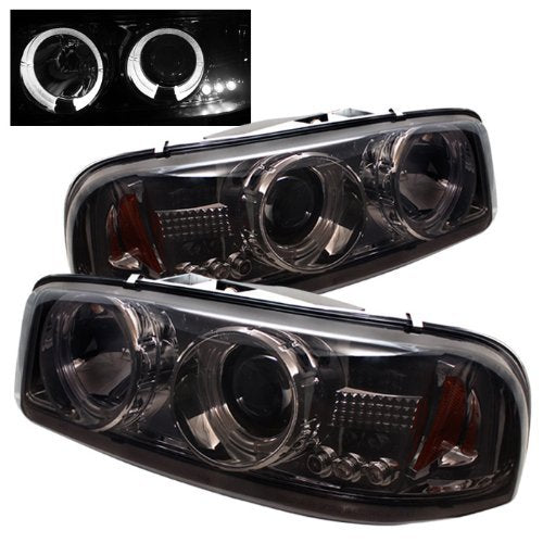Spyder Auto 5009371 (Spyder Signature) Projector Headlights - LED Halo - Smoke