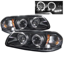 Spyder Auto 5009401 (Spyder Signature) Projector Headlights - LED Halo - Black