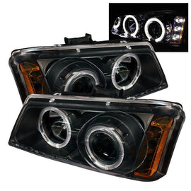 Spyder Auto 5009456 (Spyder Signature) Projector Headlights - LED Halo - Amber Reflector - Black