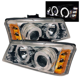 Spyder Auto 5009463 (Spyder Signature) Projector Headlights - LED Halo - Amber Reflector - Chrome