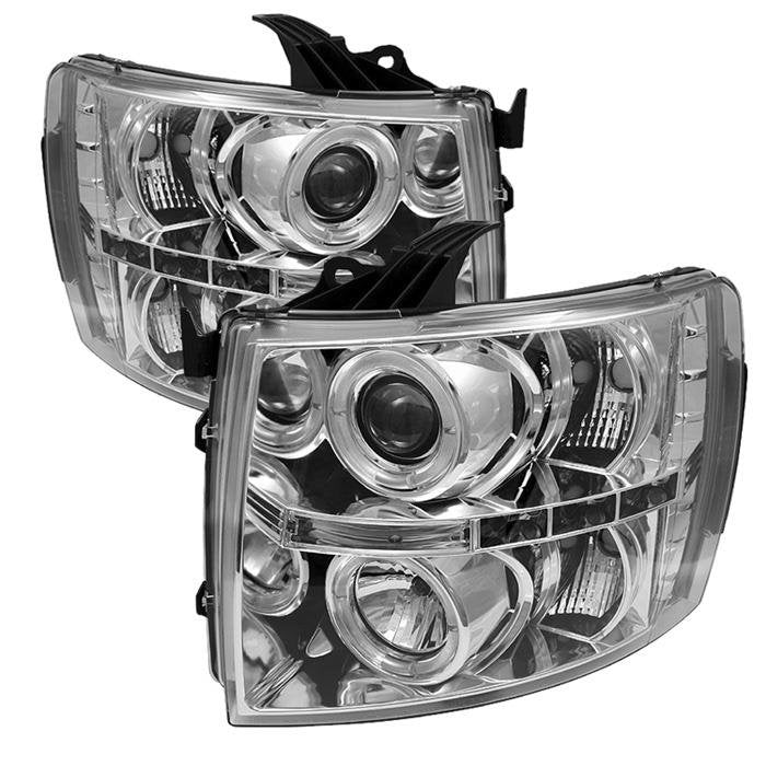 Spyder Auto 5009500 (Spyder Signature) Projector Headlights - LED Halo - Chrome
