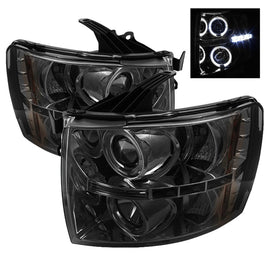Spyder Auto 5009517 (Spyder Signature) Projector Headlights - LED Halo - Smoke