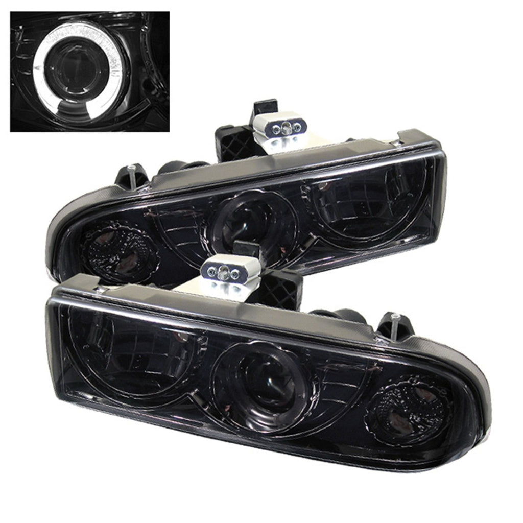 Spyder Auto 5009562 (Spyder Signature) Projector Headlights - LED Halo - Smoke