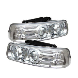 Spyder Auto 5009609 (Spyder Signature) Projector Headlights - LED Halo - Chrome