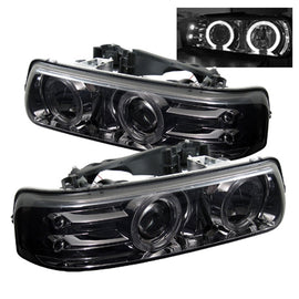 Spyder Auto 5009616 (Spyder Signature) Projector Headlights - LED Halo - Smoke