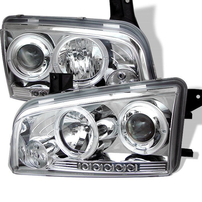 Spyder Auto 5009746 (Spyder Signature) Projector Headlights - LED Halo - Chrome