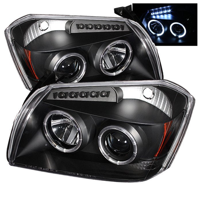 Spyder Auto 5009876 (Spyder Signature) Projector Headlights - LED Halo - Black