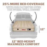 AirBedz PPI-502 Full Size 6-6.5ft Truck Air Mattress with Built in Pump and Rechargeable Battery