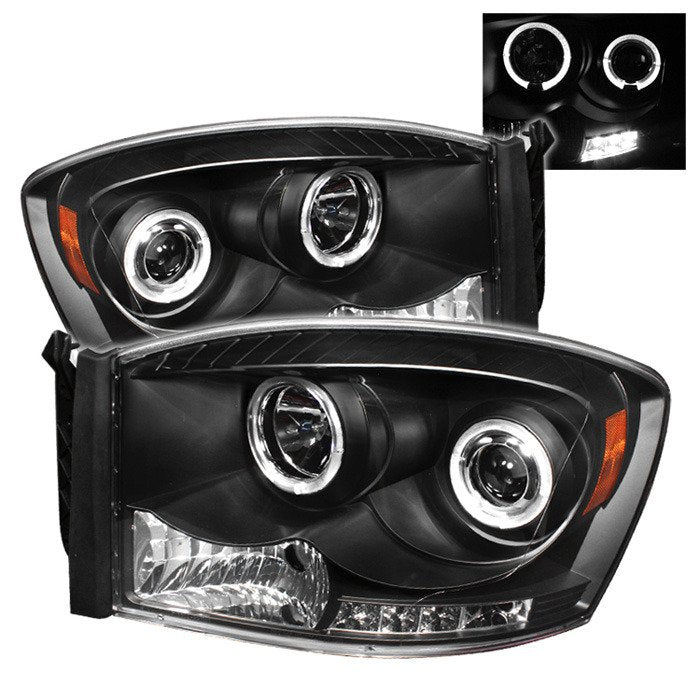 Spyder Auto 5010001 (Spyder Signature) Projector Headlights - LED Halo - Black