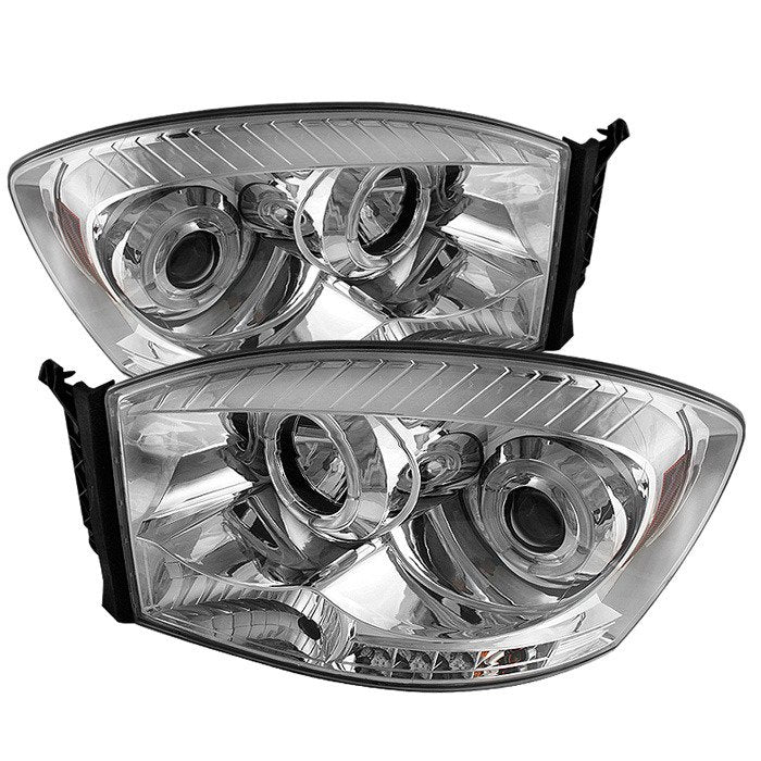 Spyder Auto 5010018 (Spyder Signature) Projector Headlights - LED Halo - Chrome