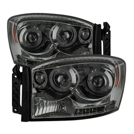 Spyder Auto 5010025 (Spyder Signature) Projector Headlights - LED Halo - Smoke