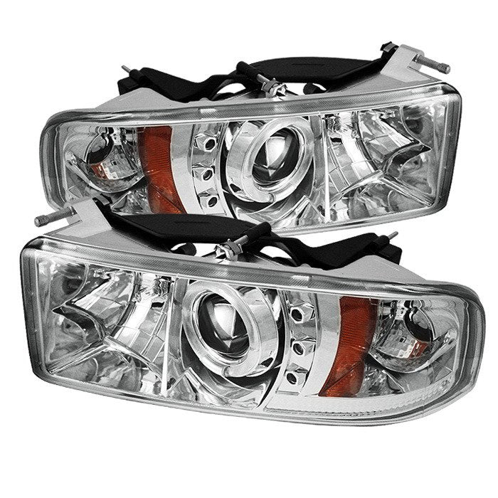 Spyder Auto 5010094 (Spyder Signature) Projector Headlights - LED Halo - Chrome