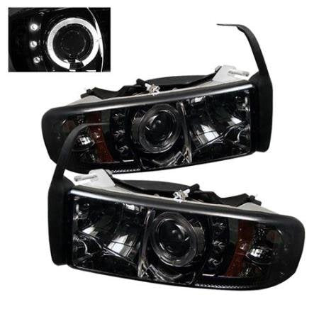 Spyder Auto 5010100 (Spyder Signature) Projector Headlights - LED Halo - Smoke