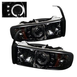 Spyder Auto 5010100 (Spyder Signature) Projector Headlights - LED Halo - Smoke