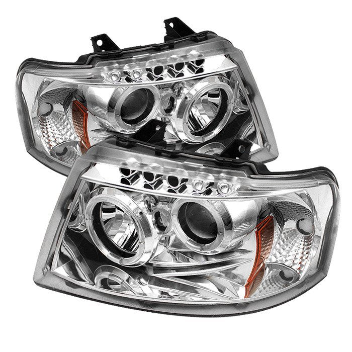 Spyder Auto 5010124 (Spyder Signature) Projector Headlights - LED Halo - Chrome