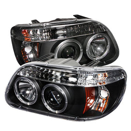 Spyder Auto 5010131 (Spyder Signature) Projector Headlights - LED Halo - Black