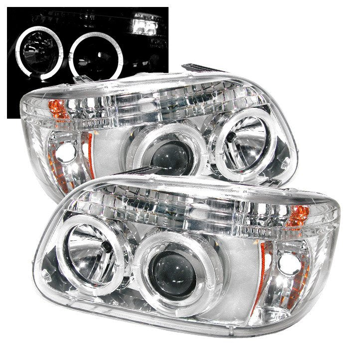 Spyder Auto 5010148 (Spyder Signature) Projector Headlights - LED Halo - Chrome