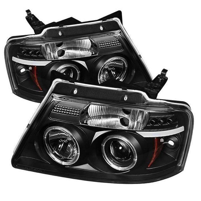 Spyder Auto 5010209 (Spyder Signature) Projector Headlights - Version 2 - LED Halo - Black
