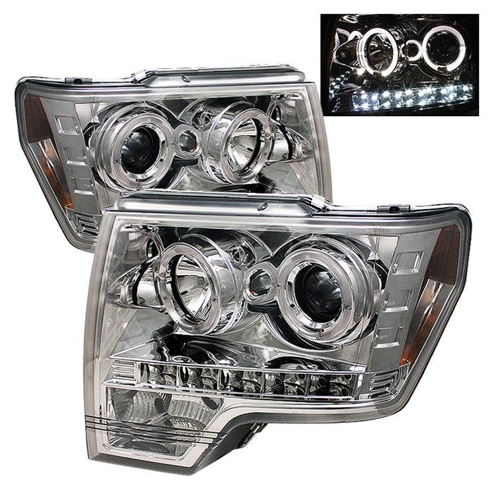 Spyder Auto 5010247 (Spyder Signature) Projector Headlights - LED Halo - Chrome