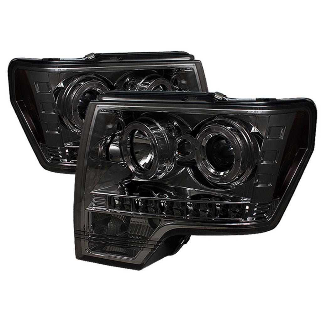 Spyder Auto 5010254 (Spyder Signature) Projector Headlights - LED Halo - Smoke