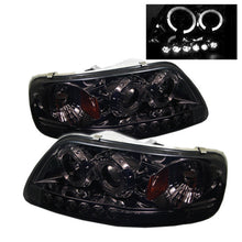 Load image into Gallery viewer, Spyder Auto 5010285 (Spyder Signature) 1PC Projector Headlights - LED Halo - Amber Reflector - Smoke