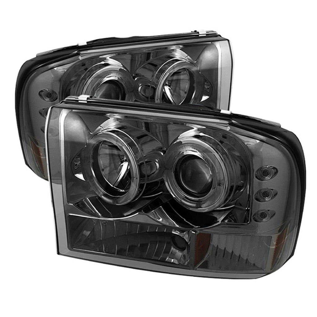 Spyder Auto 5010353 (Spyder Signature) 1PC Projector Headlights - Version 2 - LED Halo - Smoke