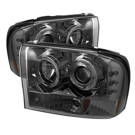 Spyder Auto 5010353 (Spyder Signature) 1PC Projector Headlights - Version 2 - LED Halo - Smoke