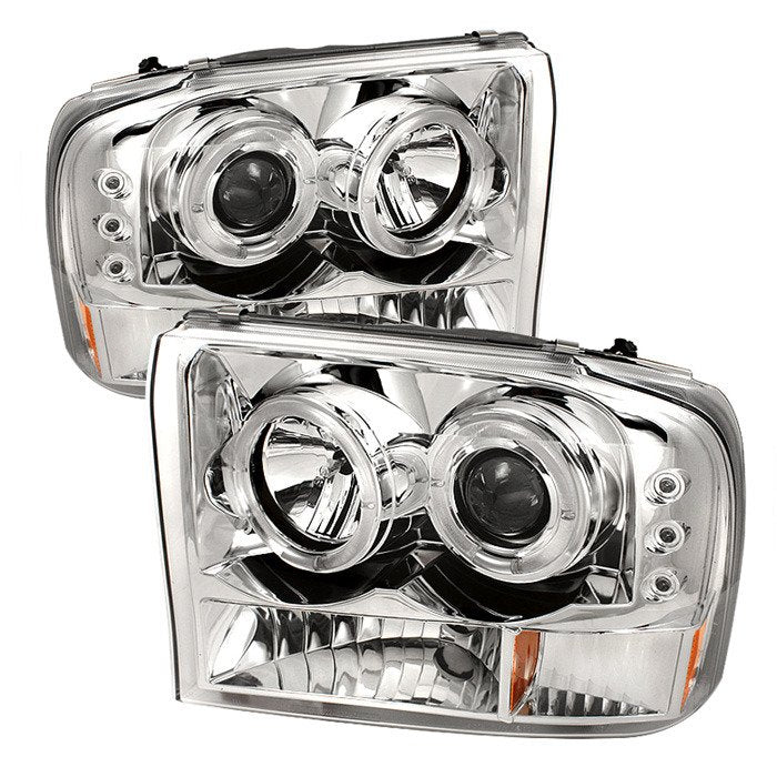 Spyder Auto 5010360 (Spyder Signature) 1PC Projector Headlights - Version 2 - LED Halo - Chrome