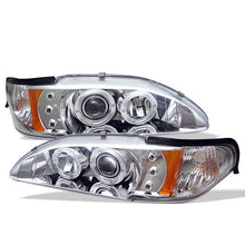 Load image into Gallery viewer, Spyder Auto 5010407 1PC Projector Headlights - LED Halo - Amber Reflector - Chrome
