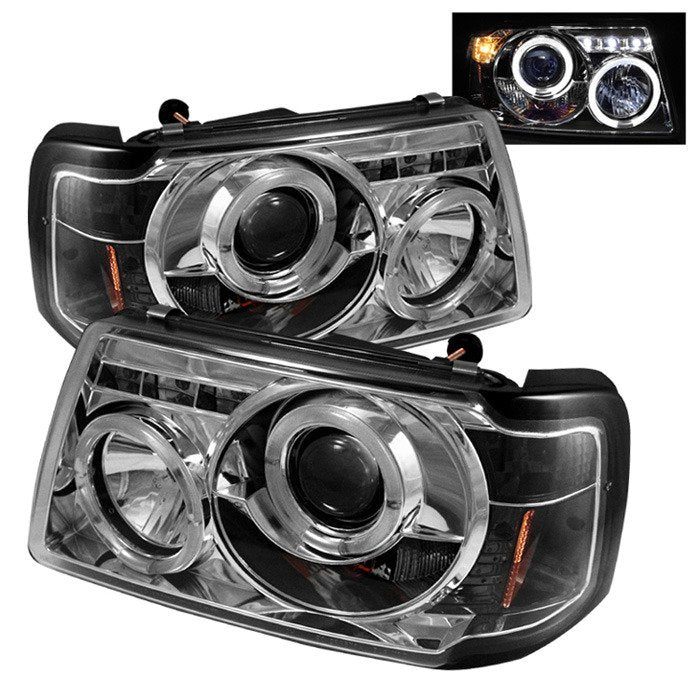 Spyder Auto 5010506 (Spyder Signature) 1PC Projector Headlights - LED Halo - Chrome